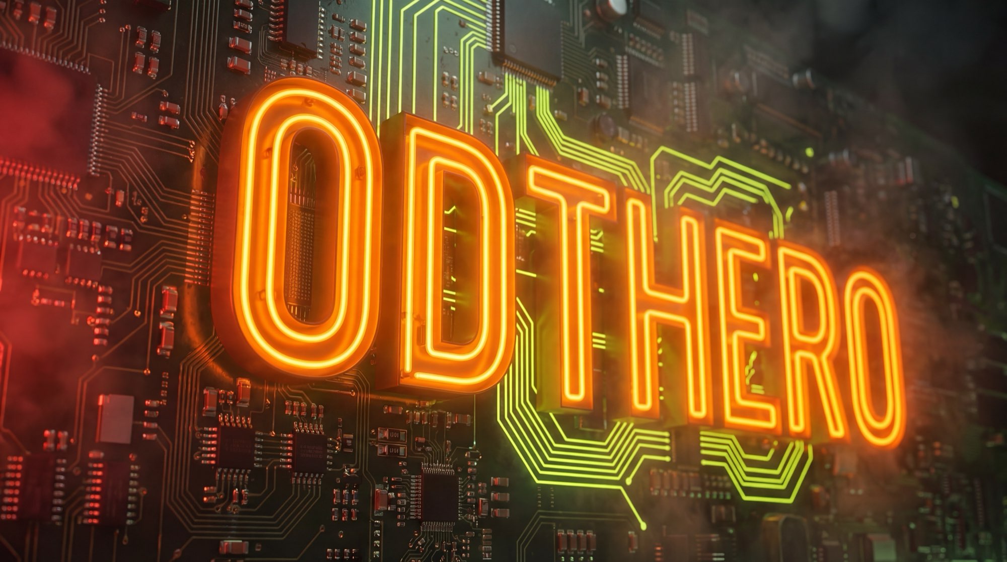 0DTHERO cyberpunk PCB background